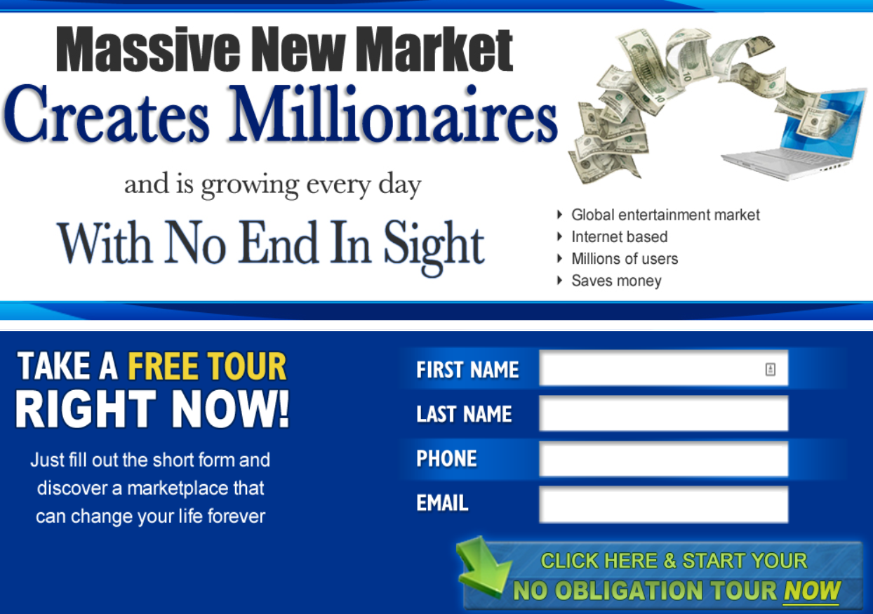 Online marketplace, financial opportunity.