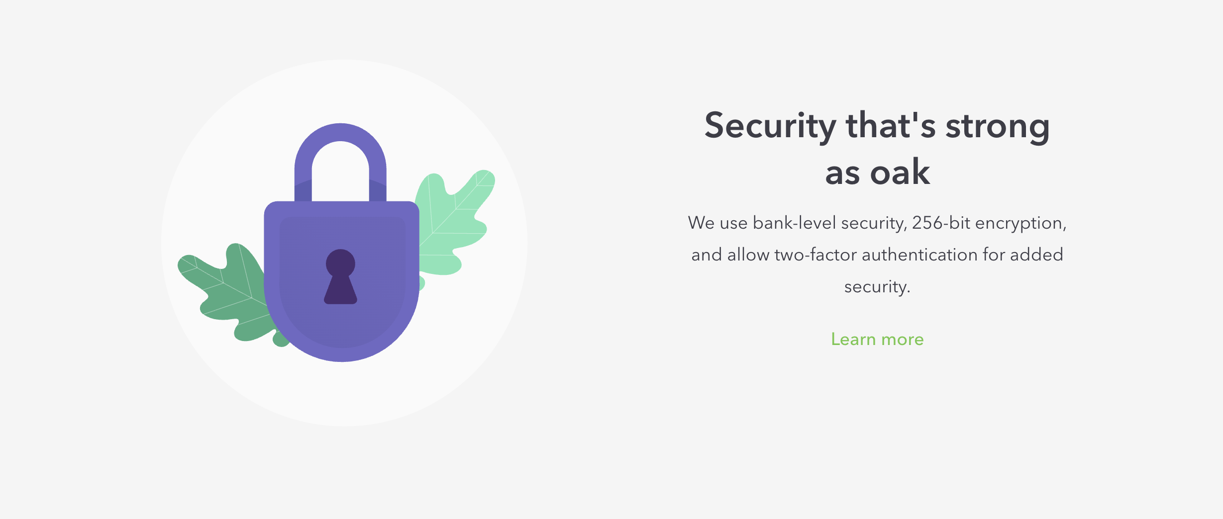 Purple lock, strong security.