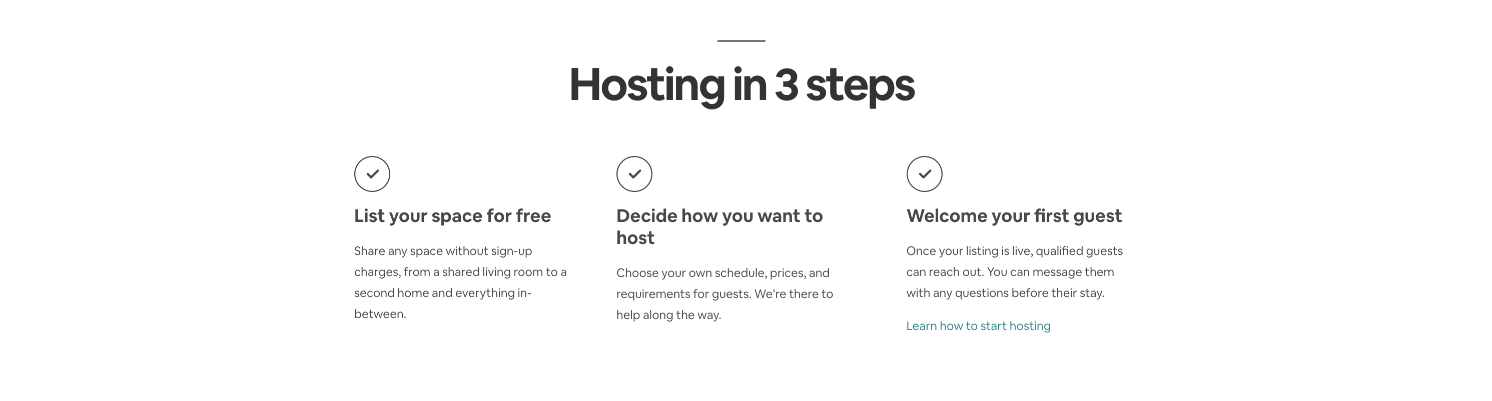 3 steps to hosting a space.