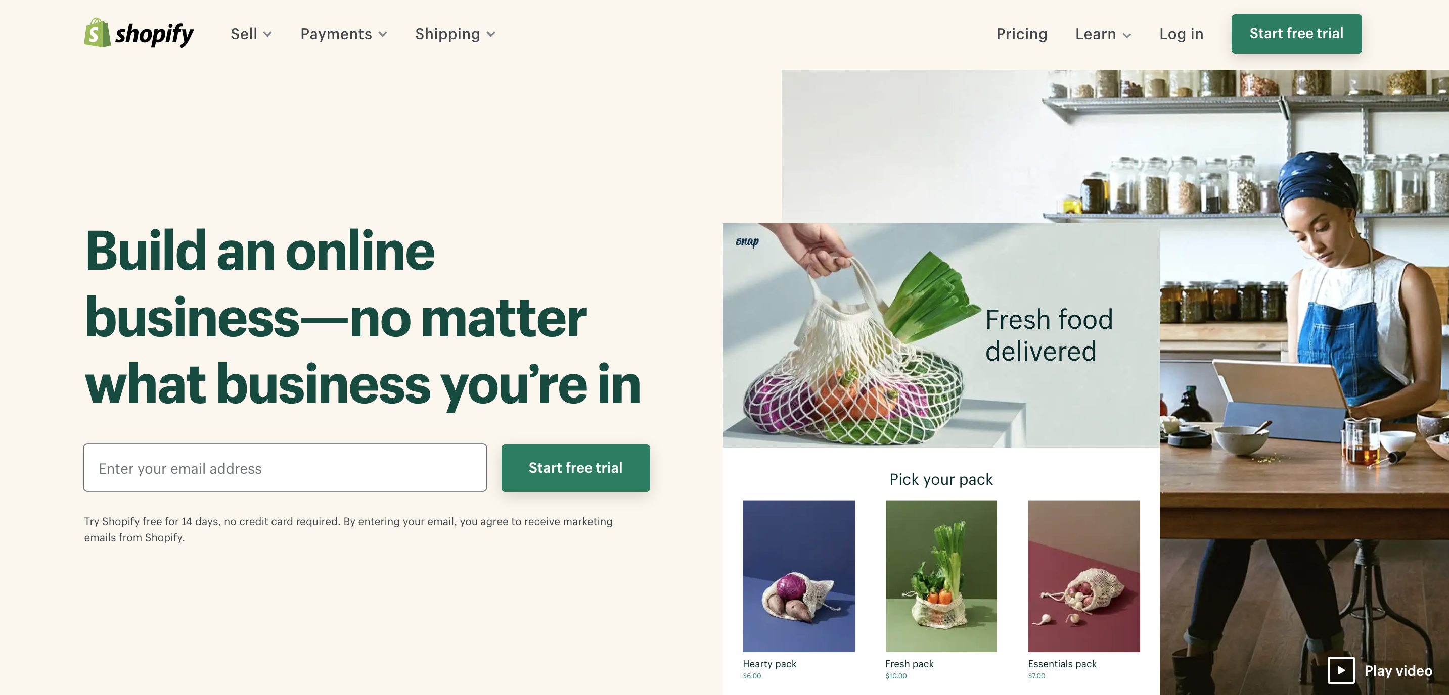 Shopify online business examples.