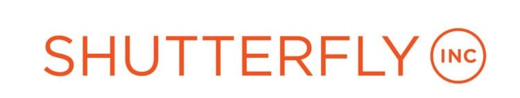 Shutterfly logo, company name.