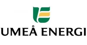 Umeå Energi logo, company brand.