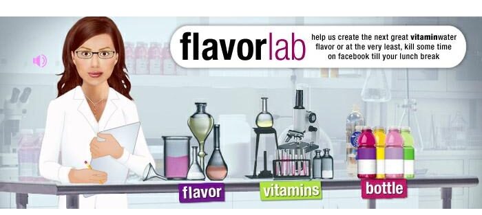 Vitamin Water Flavor Creator Lab app.
