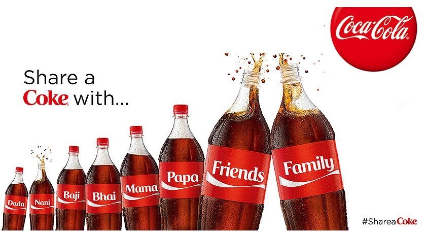 Coca-Cola Share a Coke campaign.