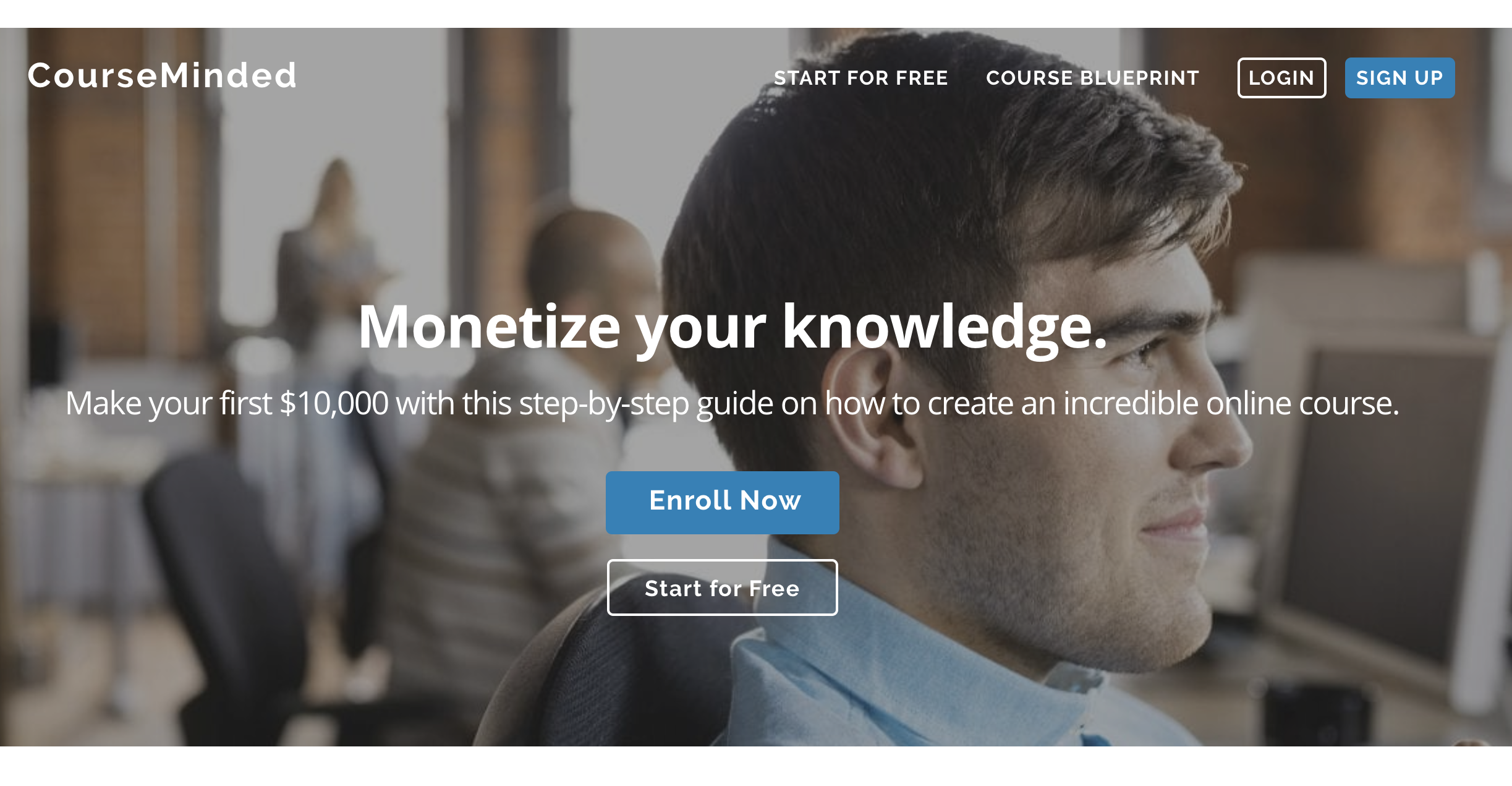 CourseMinded online course promotion.