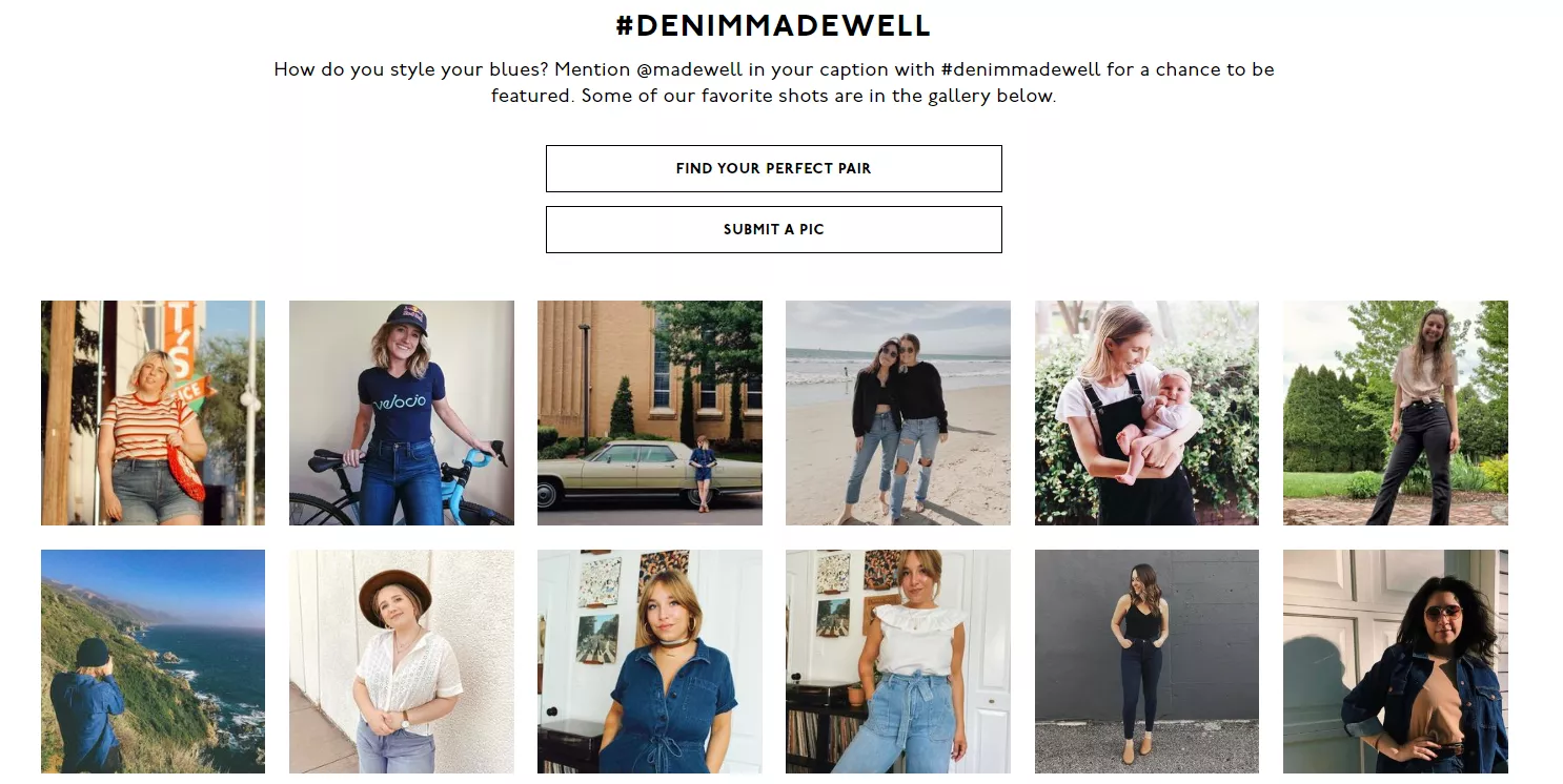 People wearing Madewell jeans.
