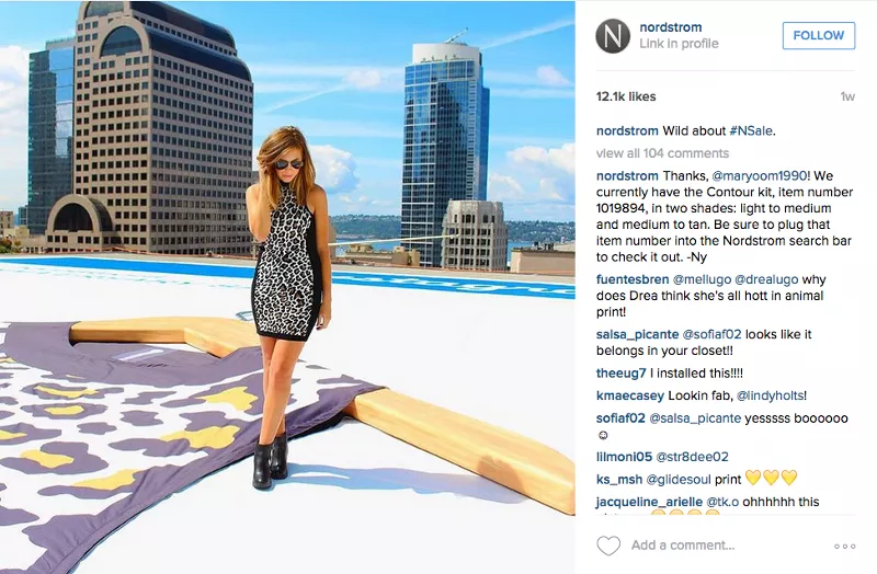 Large leopard print dress, anniversary.