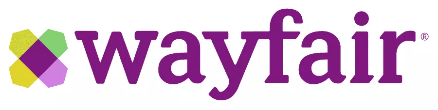 Wayfair logo, furniture retailer.