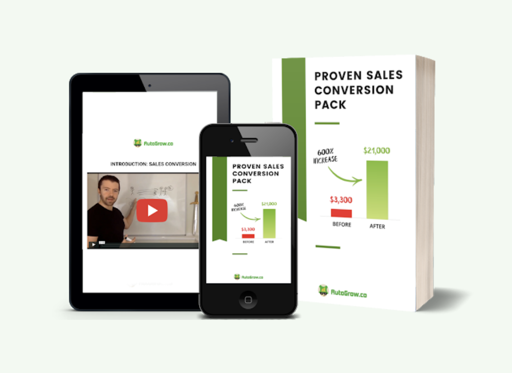 Sales conversion pack, 600% increase.