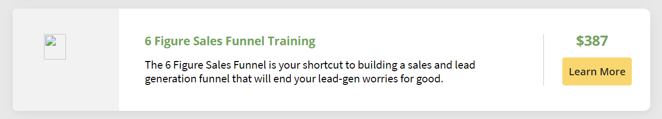 6-figure sales funnel training.
