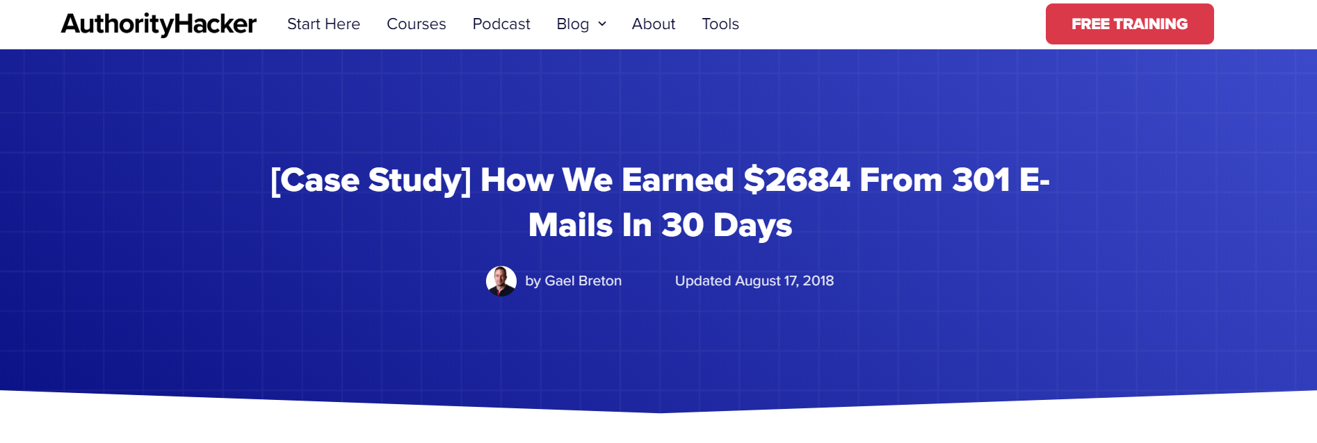 Case study on email marketing.