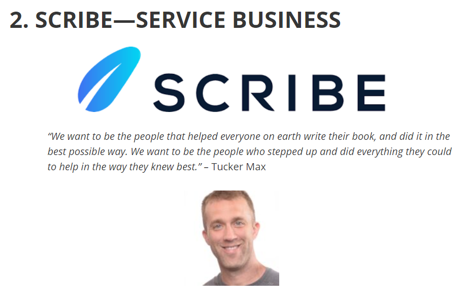 Man, quote about service business.