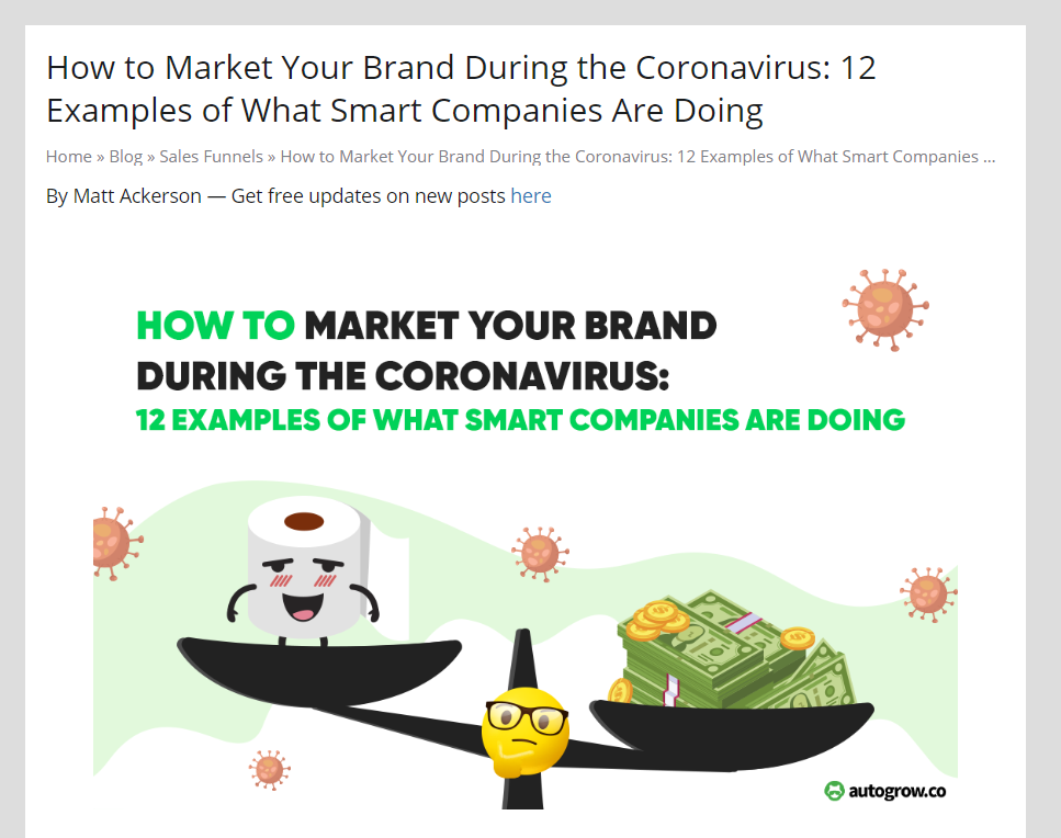 Brand marketing during COVID-19, smart company examples.