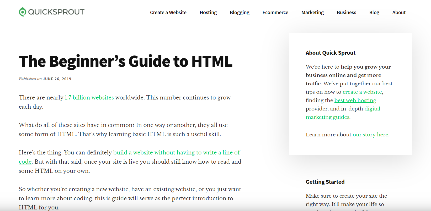 Beginner's guide to HTML.