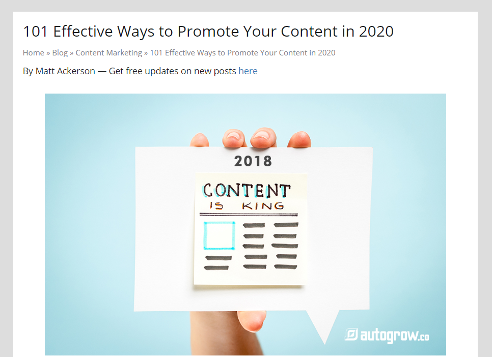 2018 content is king.