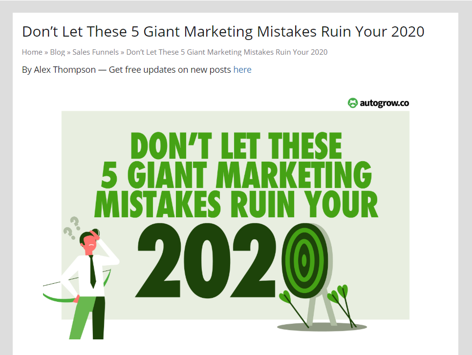 Marketing mistakes of 2020, avoid them.