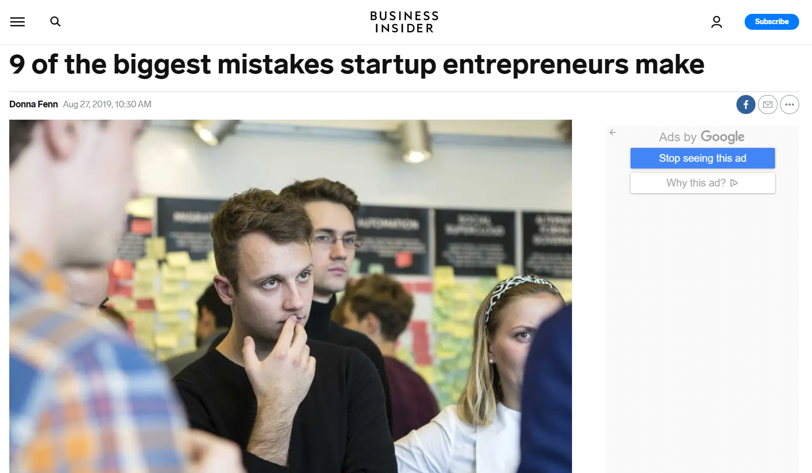 Startup entrepreneurs in meeting.