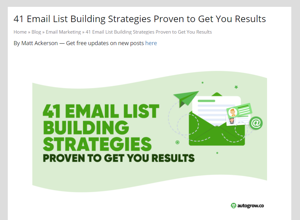 41 email list-building strategies.