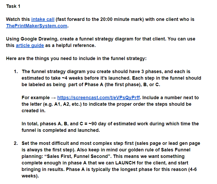 Funnel strategy diagram template.