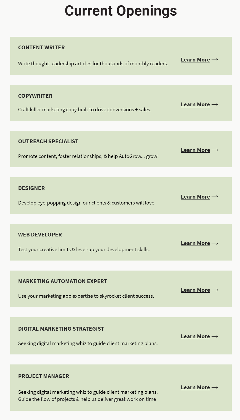 Job openings, various roles, apply now.