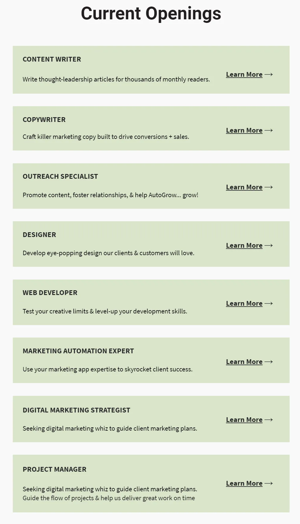 Job openings, various roles, apply now.