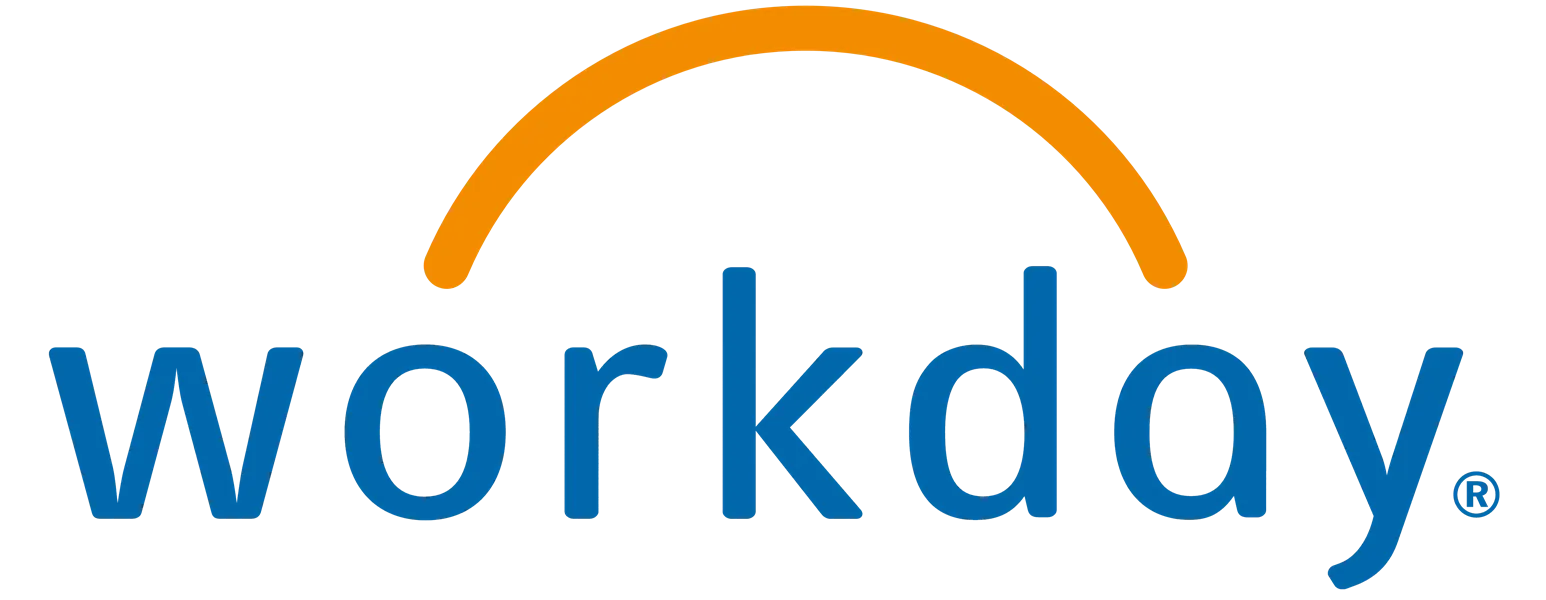 Workday logo, HR and recruiting software.