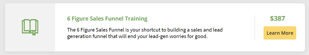 Open book icon for 6 figure sales training.