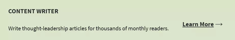 Content writer job description.