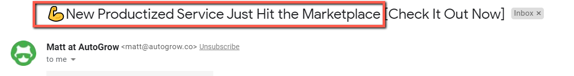 New service, marketplace, check now.