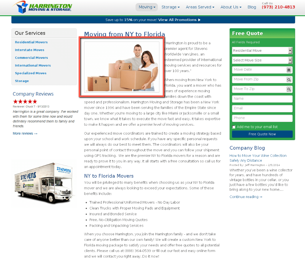 Happy family moving from NY to Florida.