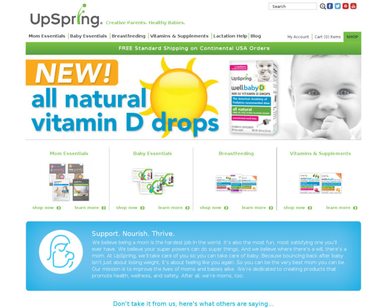 UpSpring vitamin D drops. New product. Mom essentials.