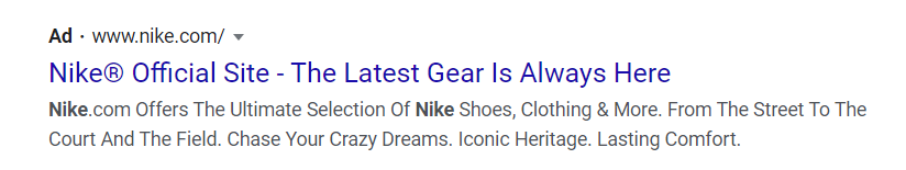 Nike official site, latest gear.