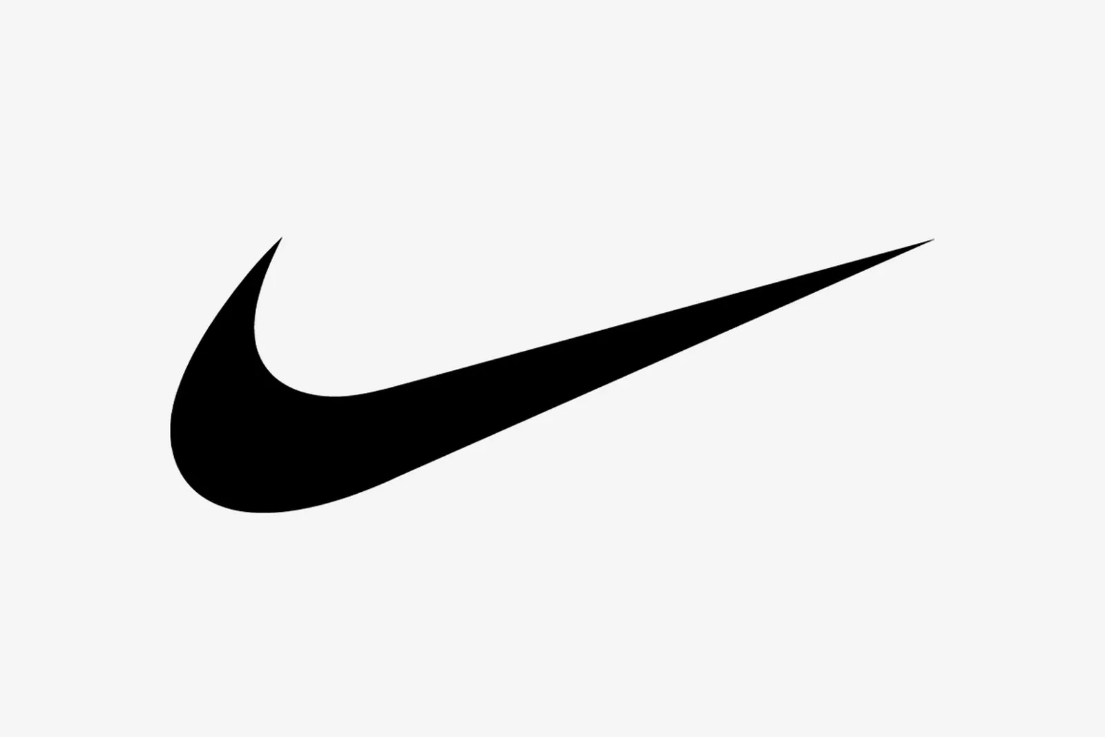 Nike logo, athletic brand.