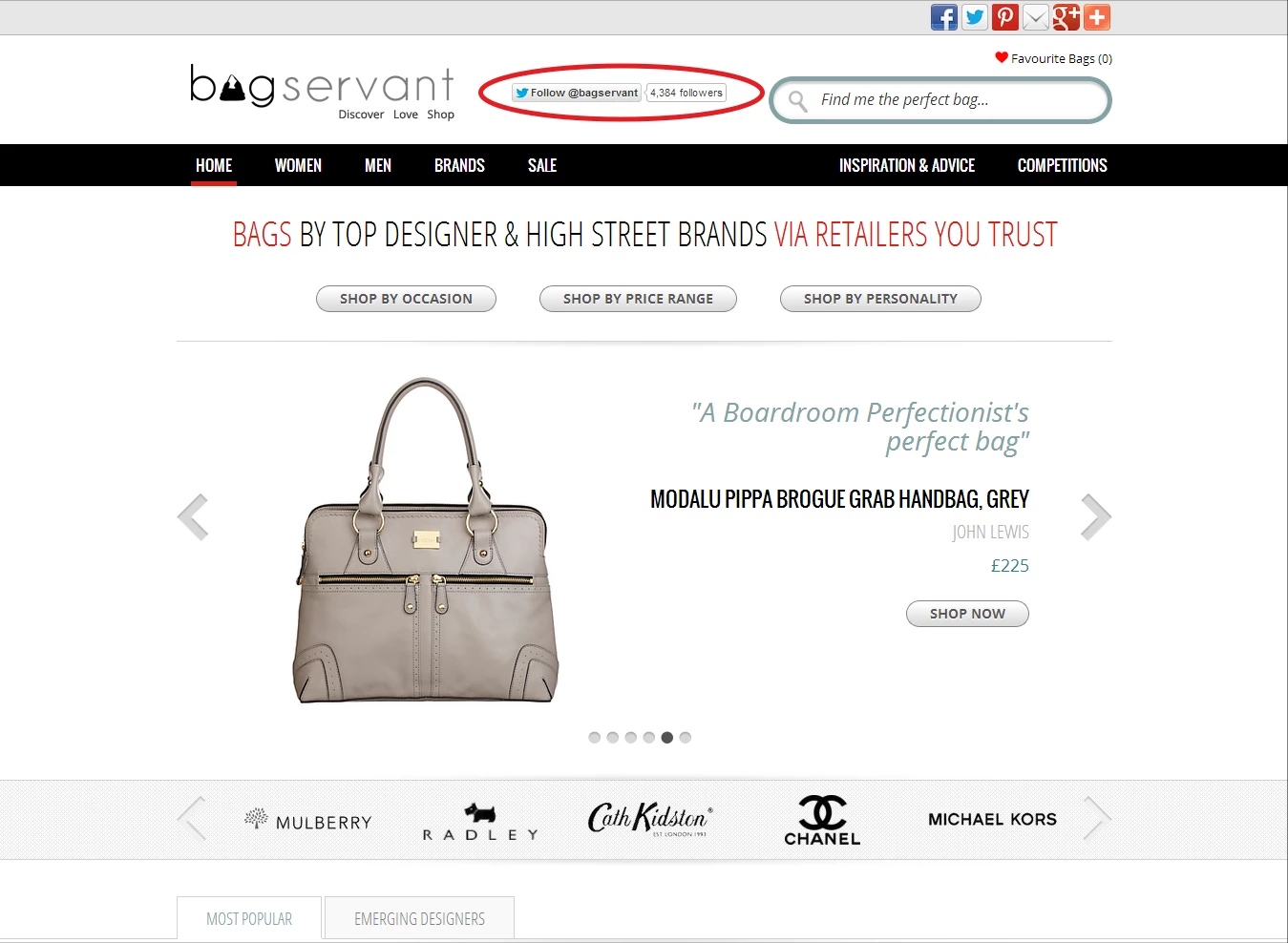 E-commerce website product page.