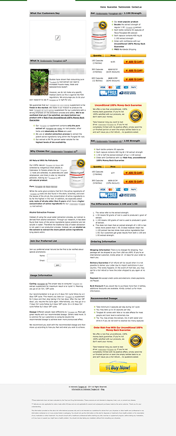 E-commerce testimonials, before and after.