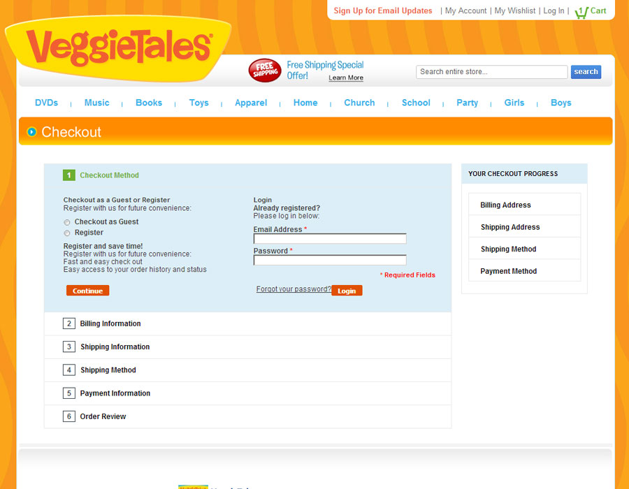 Checkout page, reduced distractions, boost revenue.