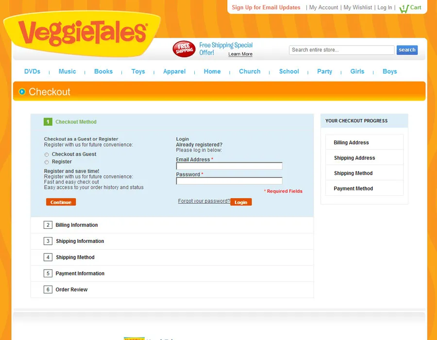 Checkout page, reduced distractions, boost revenue.