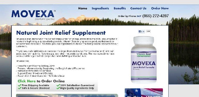 Movexa Joint Relief Supplement.