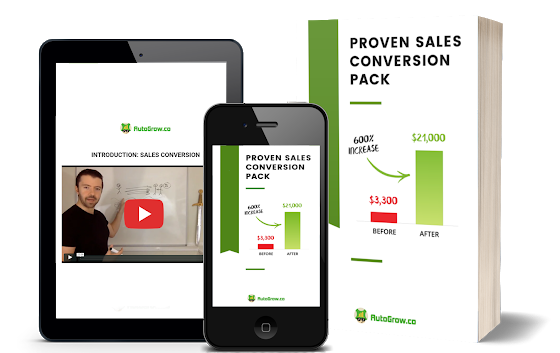 Sales conversion pack, 600% increase.