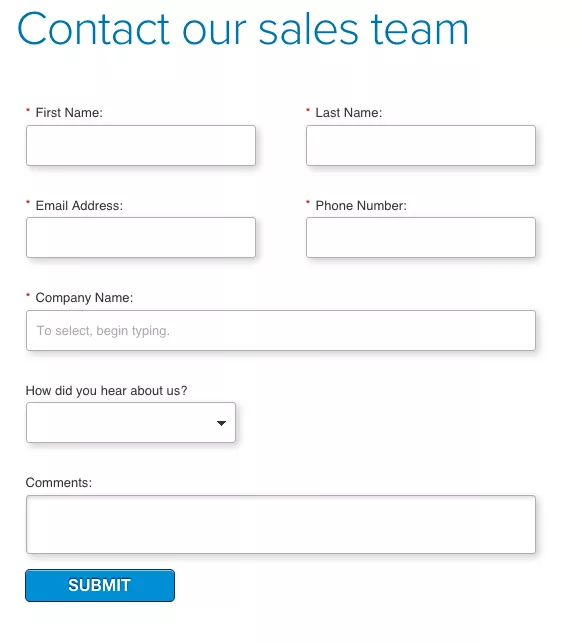 Opt-in form with reduced fields.