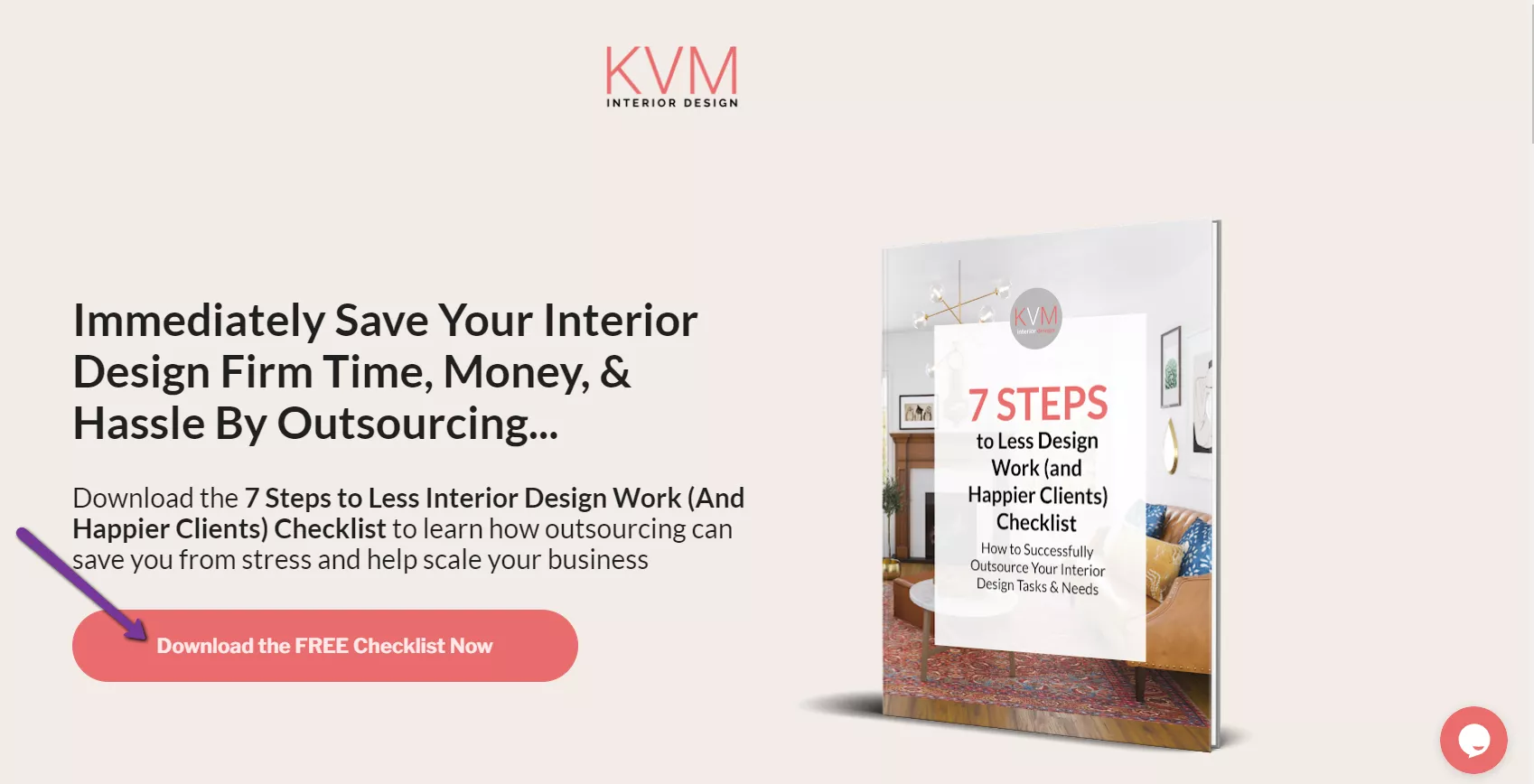 Free checklist for interior design firms.