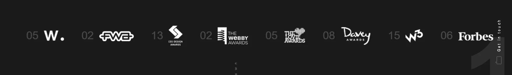 Awards won by agency, boosts conversions.