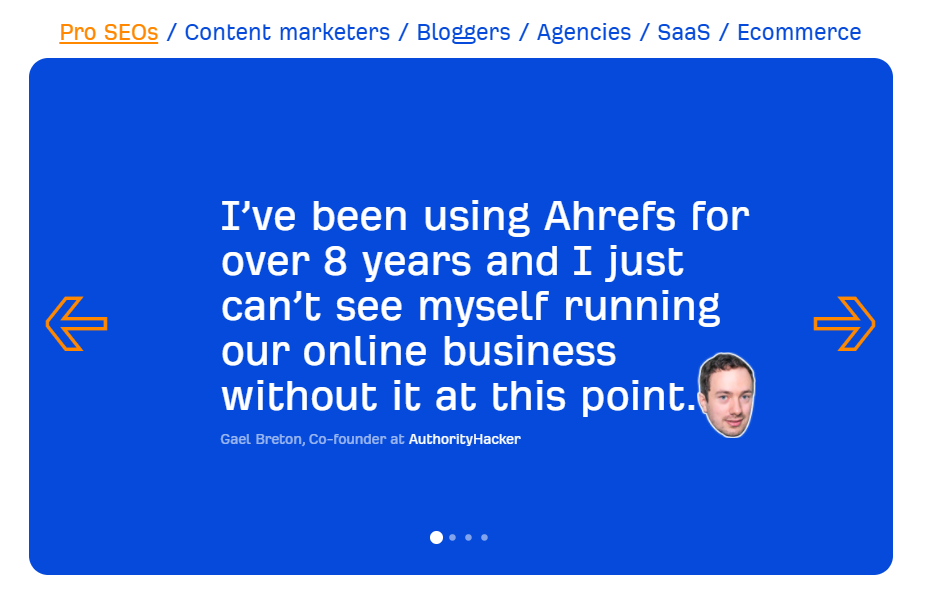 Testimonial from AuthorityHacker founder.
