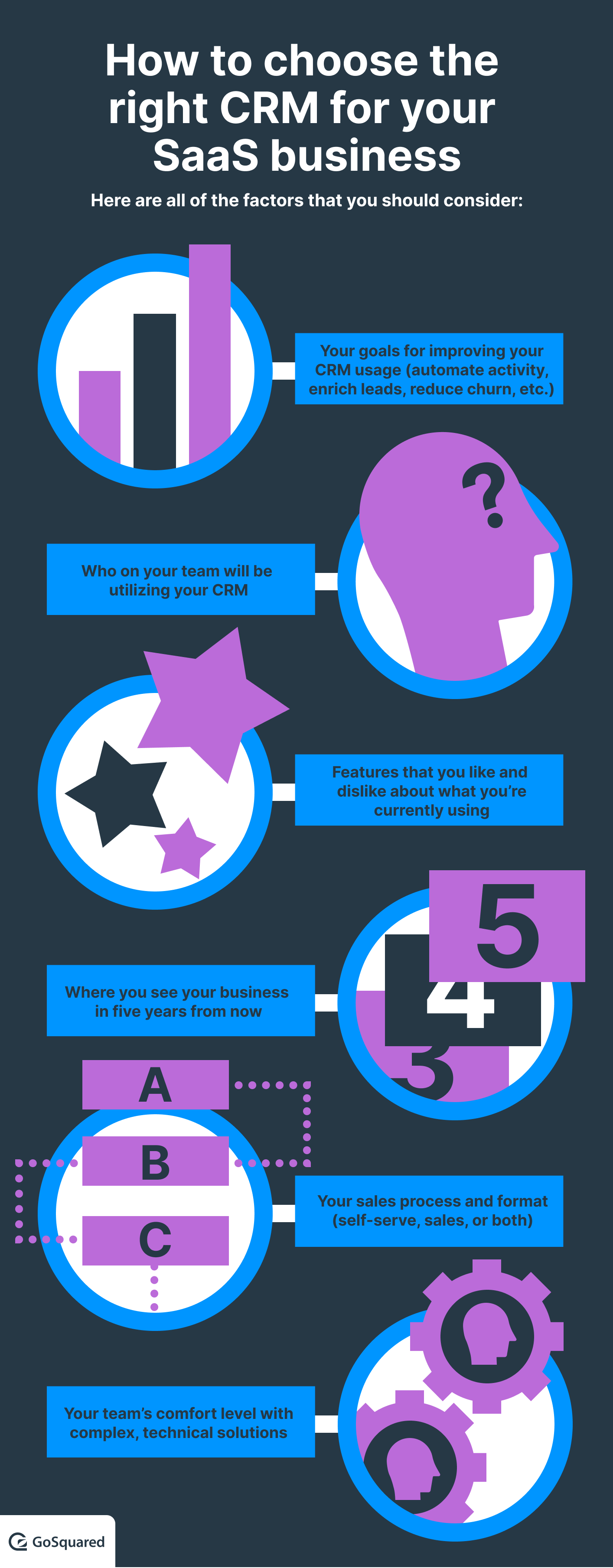 CRM factors for SaaS businesses.