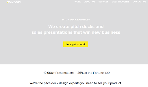 Pitch decks and sales presentations.