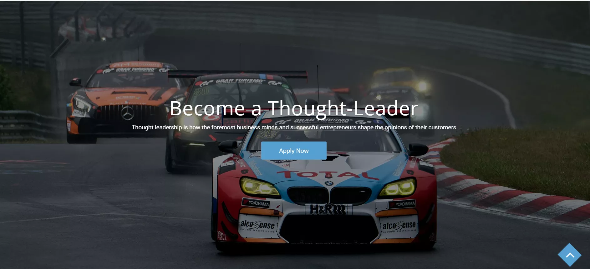 Racing cars, become a thought leader.