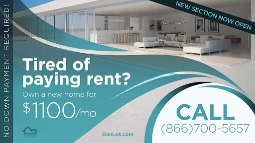 Affordable home, $1100/month.