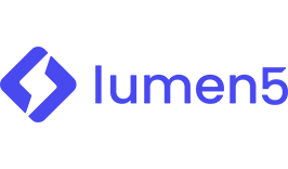 Lumen5 logo, video marketing tool.