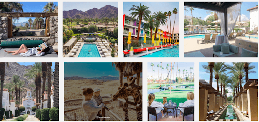 Resort photos, diverse locations.