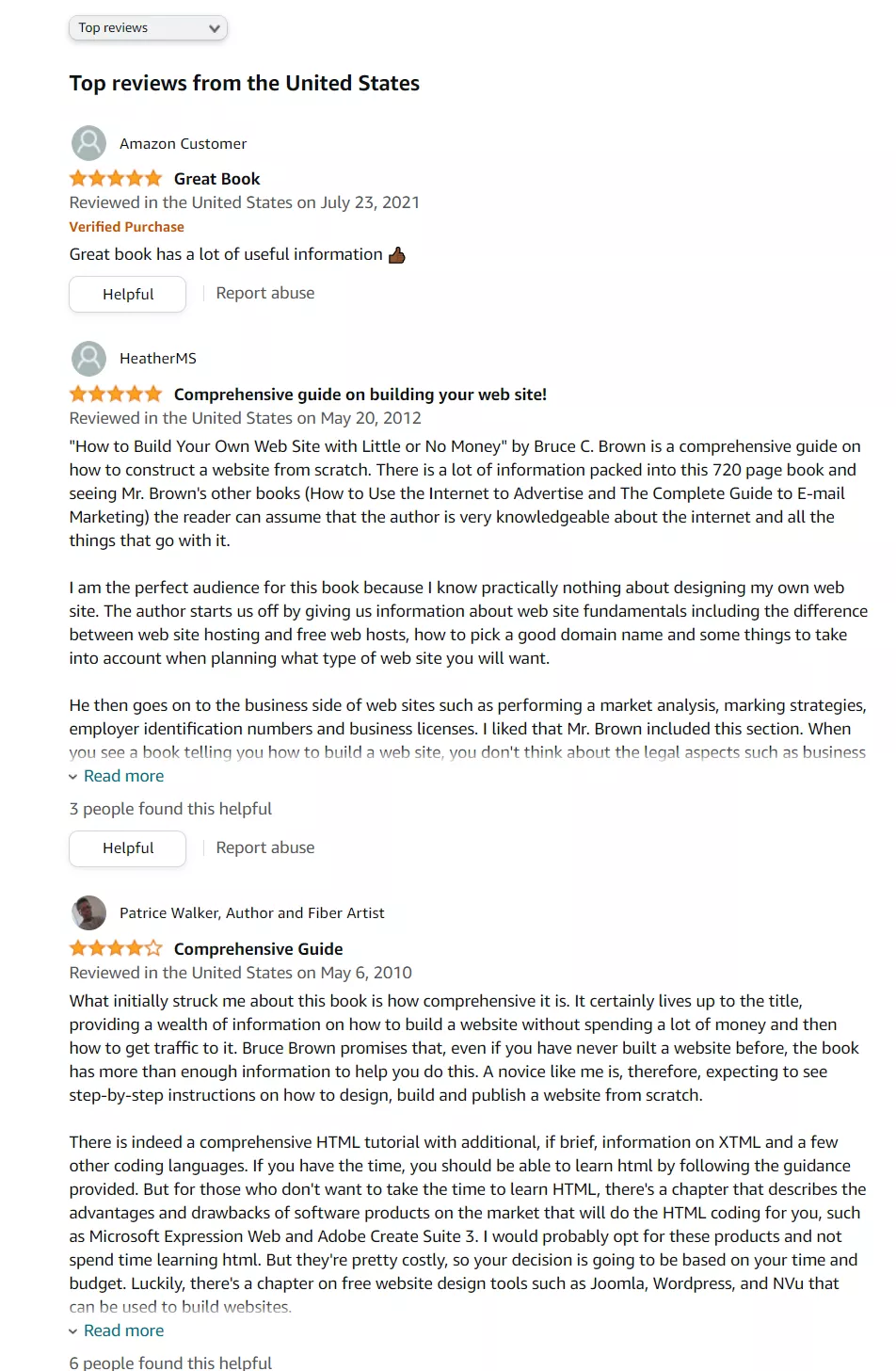 Web site building guide, helpful info.